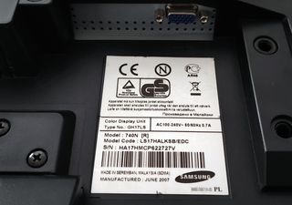Monitor Samsung SyncMaster 740n