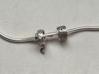 Dos clips plata compatibles Pandora