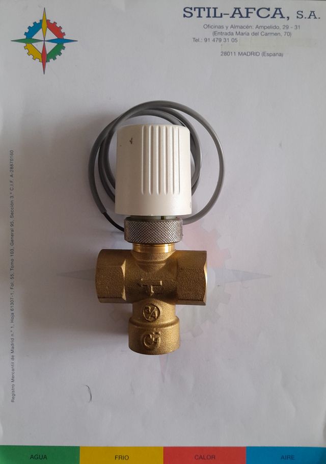 Cabezal termostatico marca Caleffi