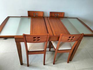 Mesa salon mas 4 sillas