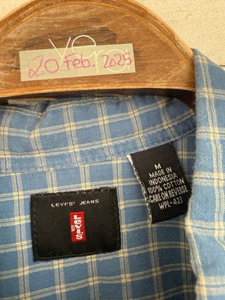 VINTAGE LEVIS RED TAB camisa cuadros talla M