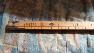Antico metro asta Legno resistente 1 Metro