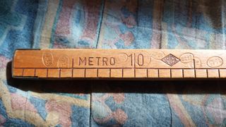Antico metro asta Legno resistente 1 Metro