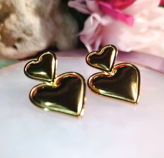 Pendientes chapados en oro 18K