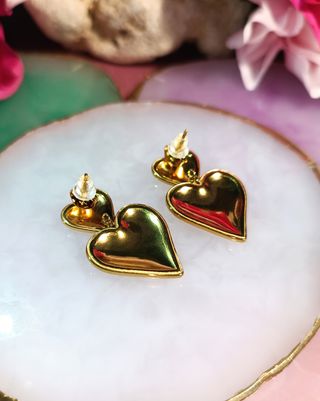 Pendientes chapados en oro 18K