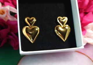Pendientes chapados en oro 18K