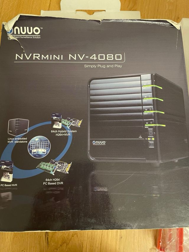 NUUO NV4080 NVR mini 8ch Linux Embedded System