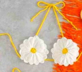 Top ganchillo flor sexy