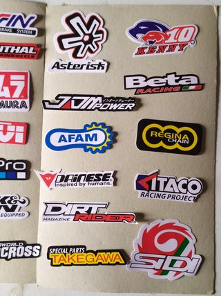 24 pegatinas vinilo - coche, moto, etc