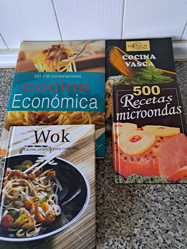 Lote de 4 libros de cocina