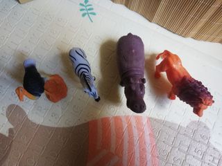 Lote 4 Figuras Realistas Animales Selva