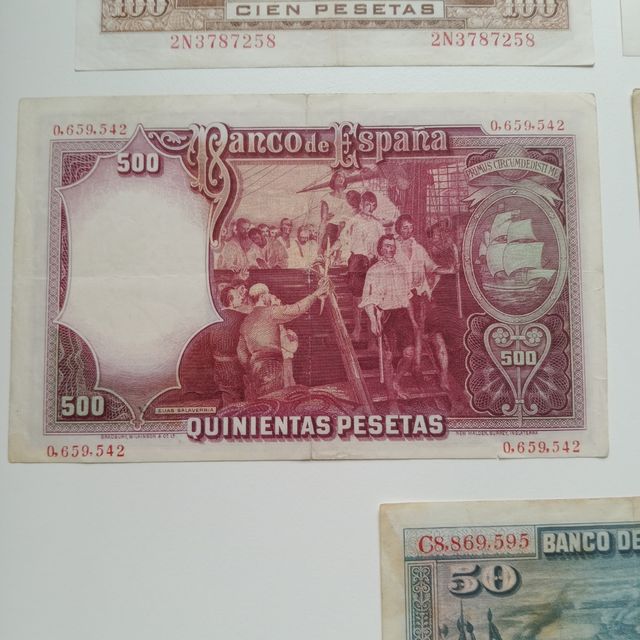 Lote billetes antiguos 