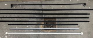 Barras de cortinas ajustables
