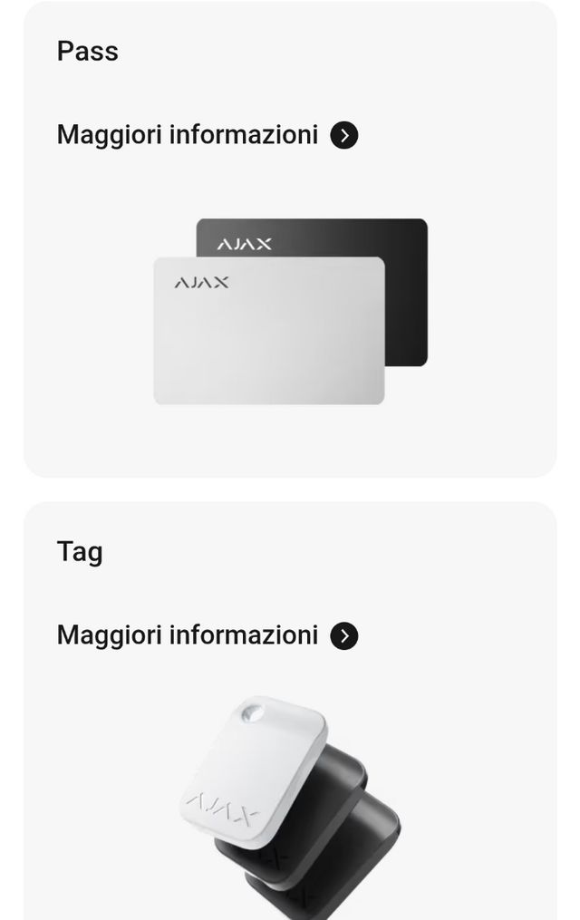 Tastiera Keypad Plus Ajax Bianca 