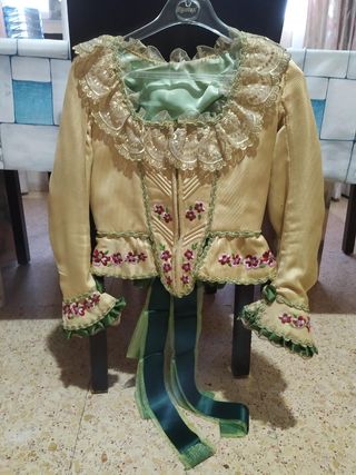 Vestido fallera niña rojo