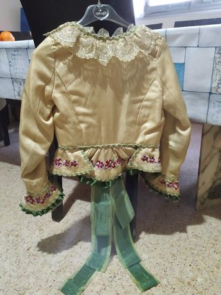 Vestido fallera niña rojo