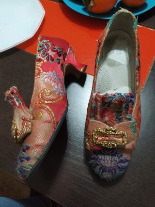 Vestido fallera niña rojo