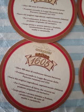 12 sottobicchiere birra Oberbrau 1605 ro