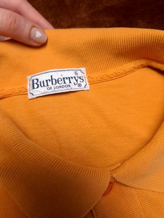 Polo Burberrys XL naranja apagado 