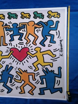 ARTE. HARING XX. CARTEL REPRODUCCIÓN 