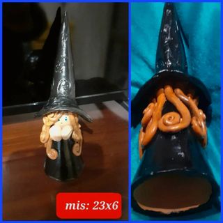 Statuina Streghetta Fantasy terracotta