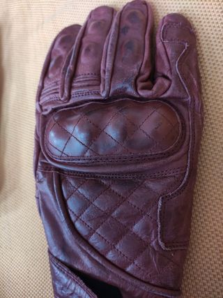 Guantes de moto invierno piel