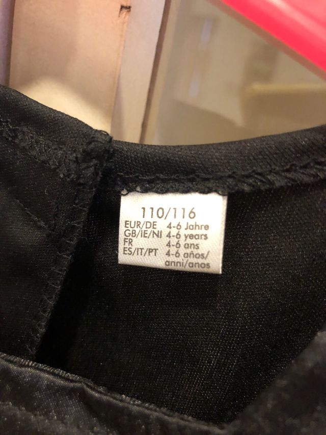 Disfraz vestido katrina mexicana 4/6años