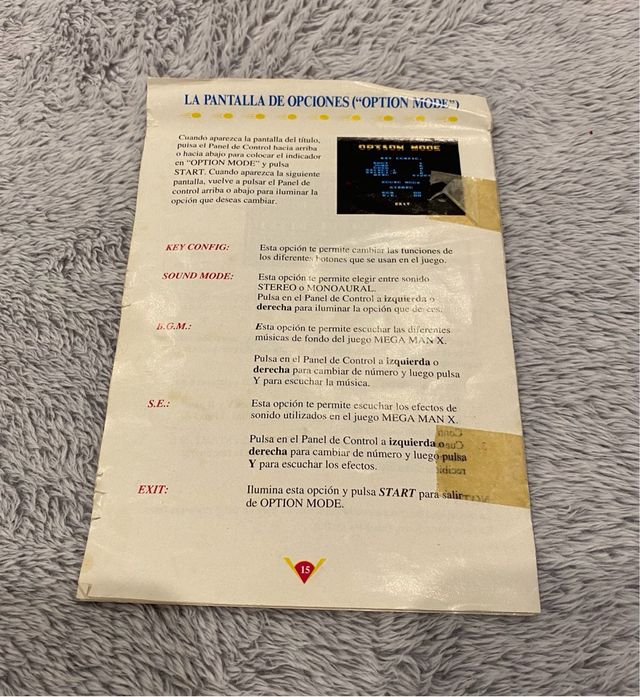 Mega Man X SNES “manual”