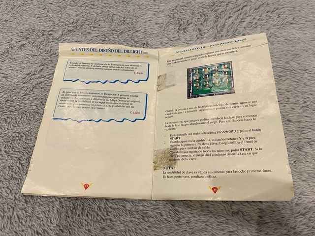 Mega Man X SNES “manual”