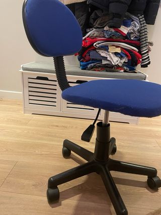 Silla escritorio azul