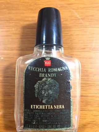 Boccetta vintage Vecchia Romagna Etichetta Nera