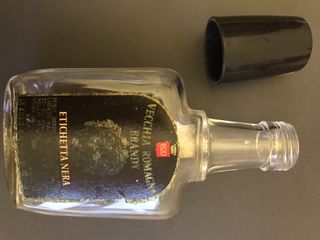 Boccetta vintage Vecchia Romagna Etichetta Nera