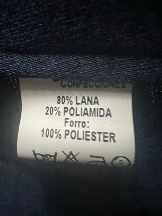 Chaqueta azul lana brighton 54