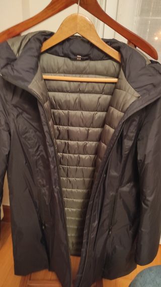 Gabardina impermeable acolchada