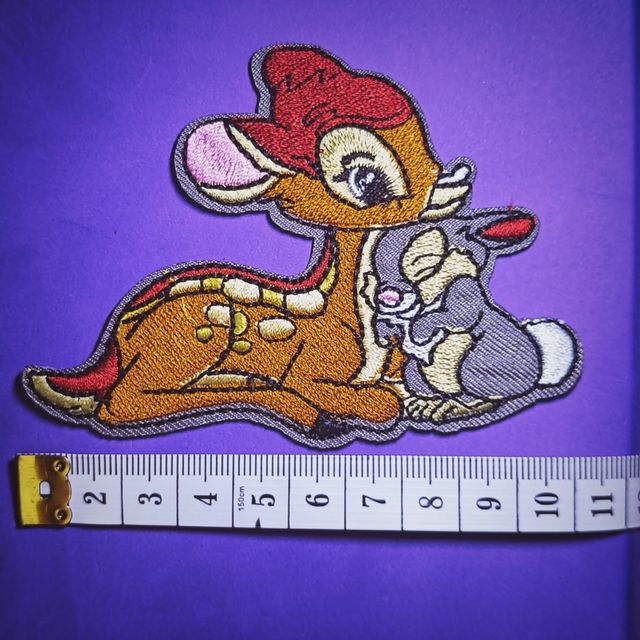 Parches bordados bambi y tambor
