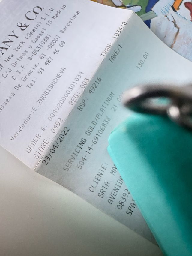 Charm colgante Tiffany Co