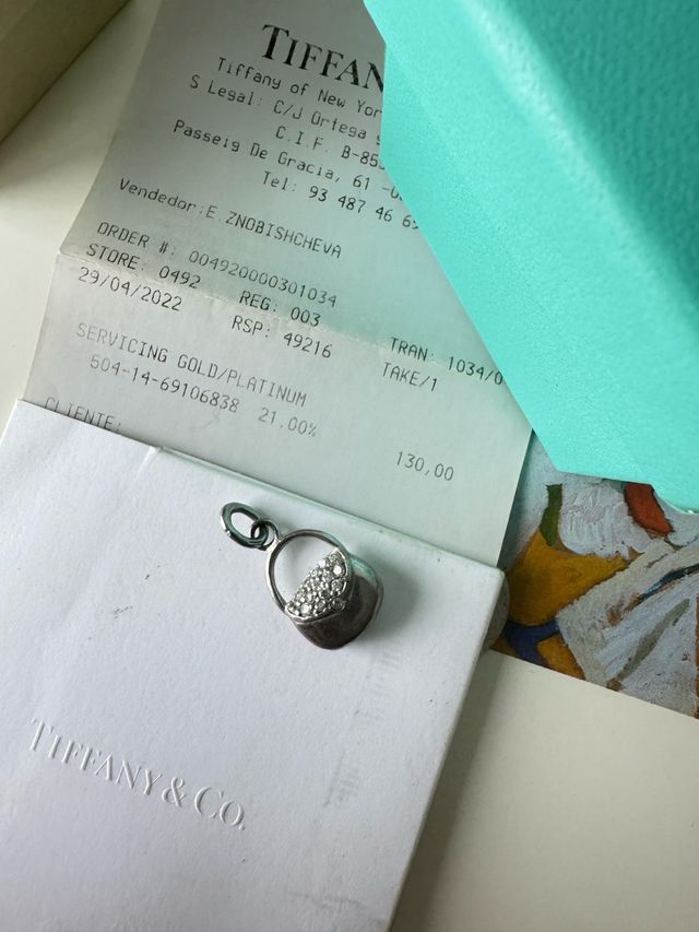 Charm colgante Tiffany Co