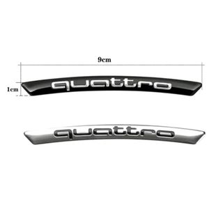 Pack 4 uds. emblemas llantas Audi,logo de Quattro.