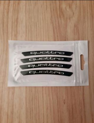 Pack 4 uds. emblemas llantas Audi,logo de Quattro.