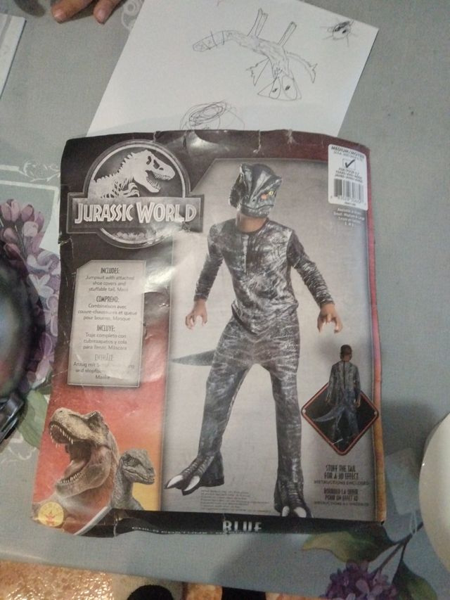 Disfraz blue jurassic parck talla 8-10