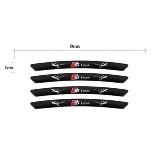 Pack 4 Uds. emblemas llantas Audi,logo de SLine.