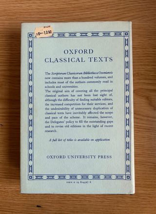 Herodoti. Historiae. Oxford Classical Texts de segunda mano