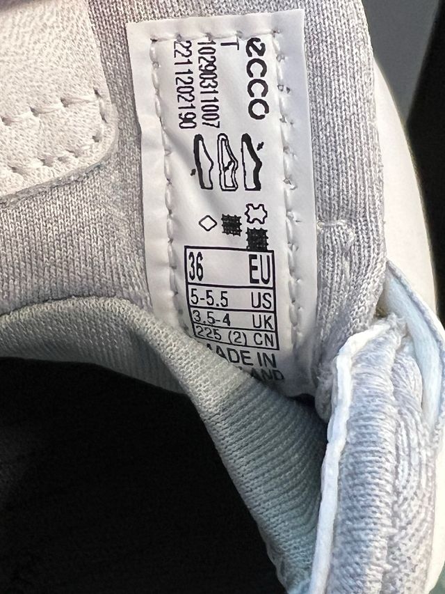 Ecco W SThree zapatos de piel Goretex talla 36 EU