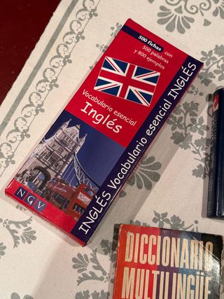 Lote Diccionarios y libros de inglés