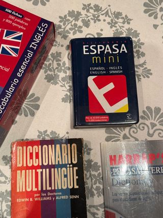 Lote Diccionarios y libros de inglés