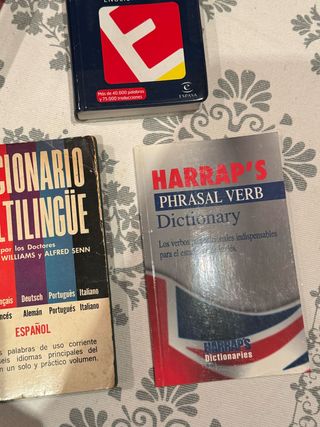 Lote Diccionarios y libros de inglés