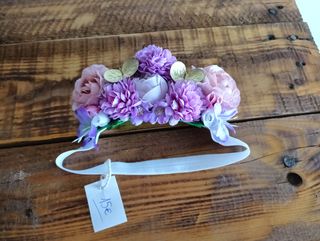 Diadema flamenca bebé 