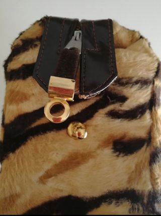 Borsa vintage a animalier con catena