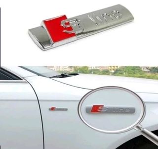 1 Emblema metálico adhesivo,logo SLine para Audi.