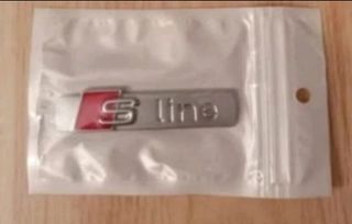 1 Emblema metálico adhesivo,logo SLine para Audi.